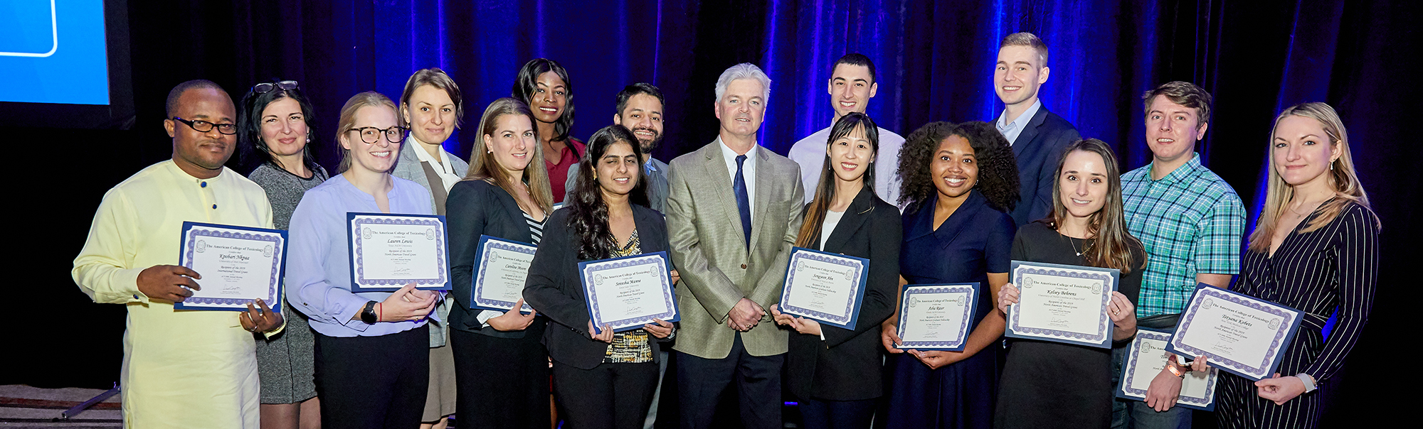 Group photo of the travel awardees