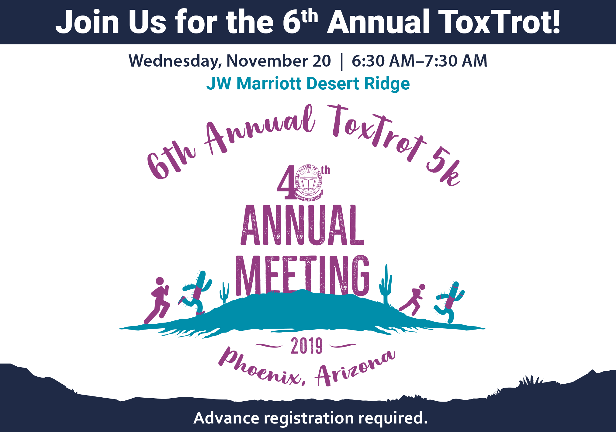 ACT 6th Annual ToxTrot 5K Wednesday, NOvember 20th, 6:30-7:30