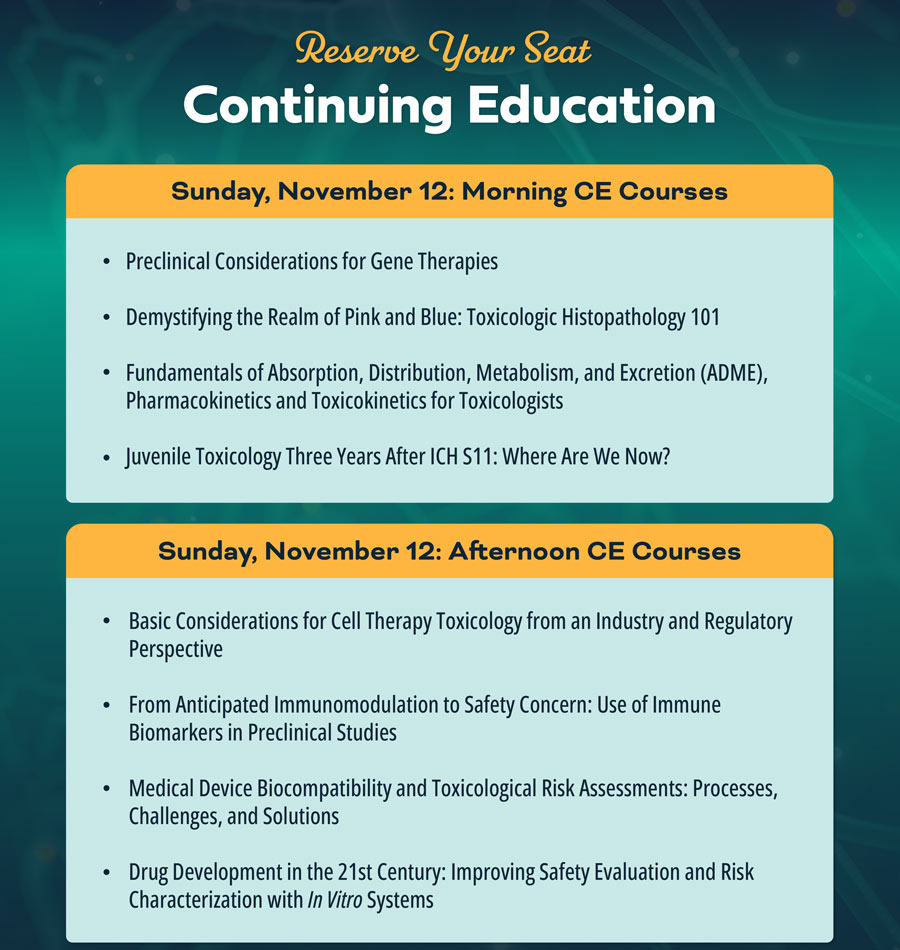 CE Courses for 2023, ACT 44th Annual Meeting